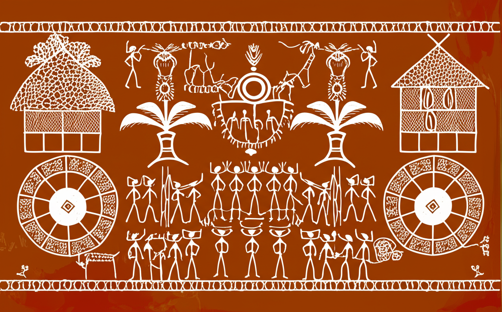 Rock paintings in central India